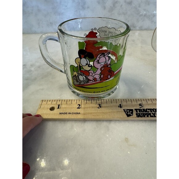 1978 McDonald's Glass Garfield Coffee Mugs (Lot of 3) - Picture 14 of 16
